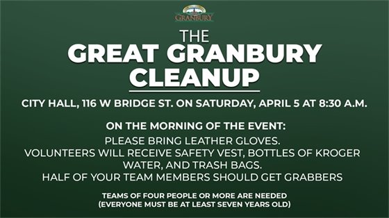 Great Granbury Cleanup