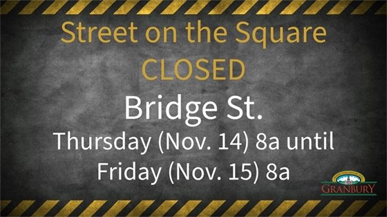 Bridge St. closed