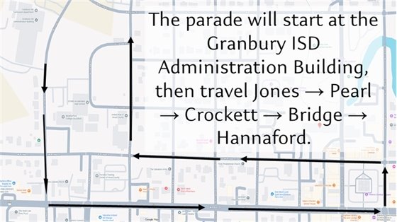 Parade route closure