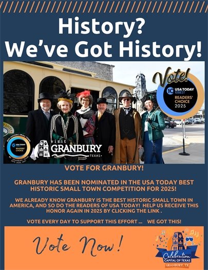Visit Granbury vote