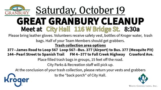 great Granbury cleanup