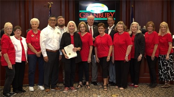 Granbury City Council proclaims Sept 28 as Granbury Woman's Club National Day of Service 9/17/2024