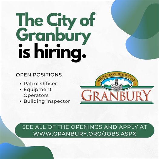 Granbury is hiring