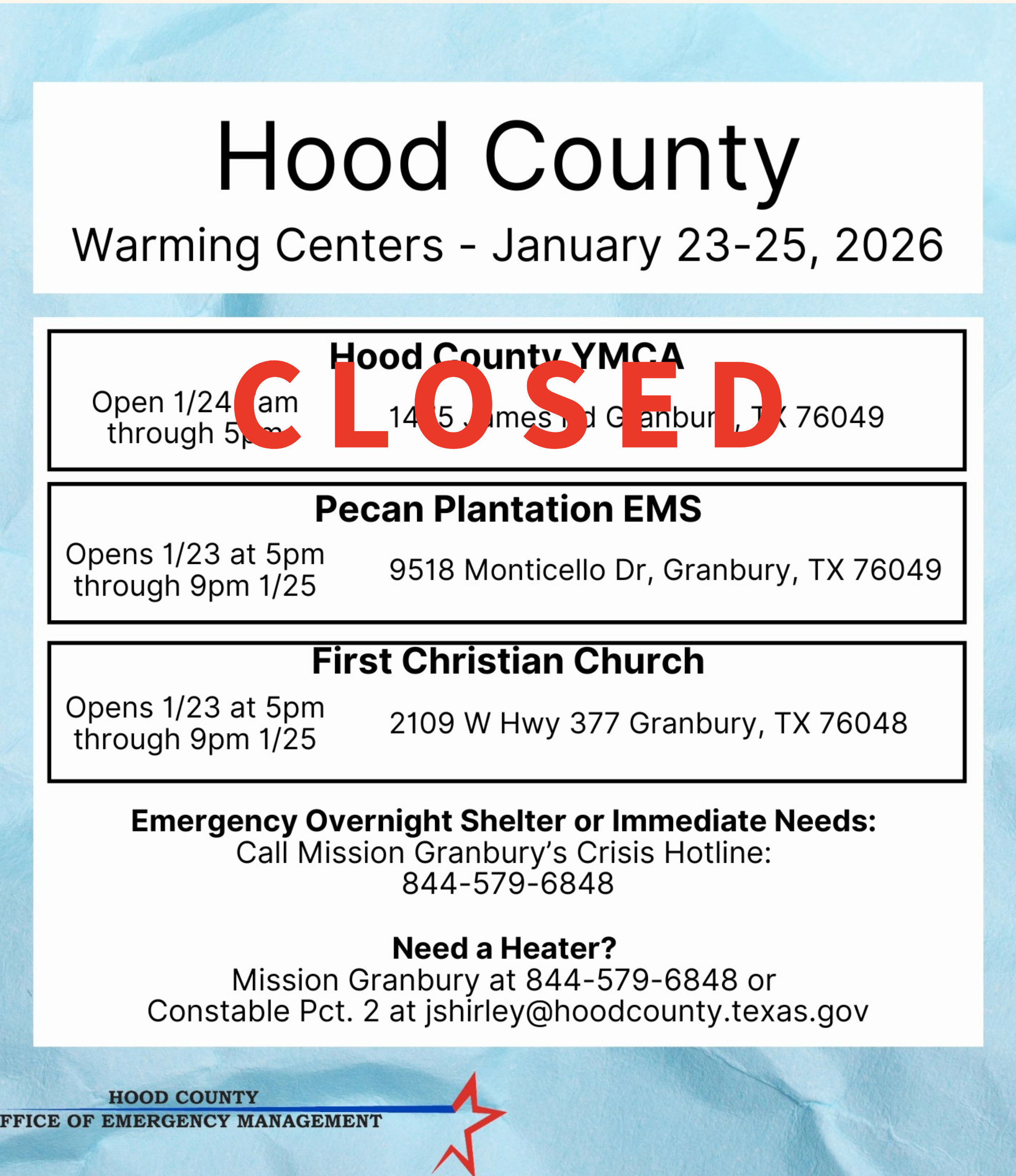 Hood Co warm Y closed